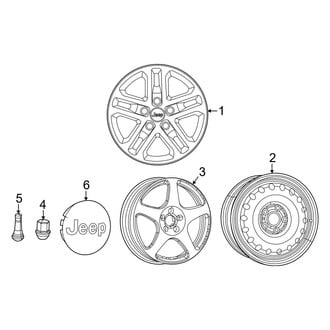 Jeep OE - Wheels (17"), (Laredo)