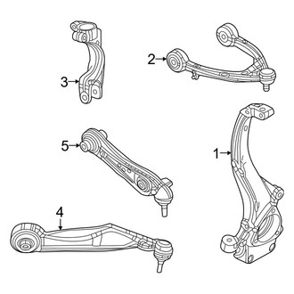 Jeep OE - Front Suspension - Suspension Components (RWD)