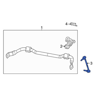 Jeep OE - Front Right Suspension Stabilizer Bar Link