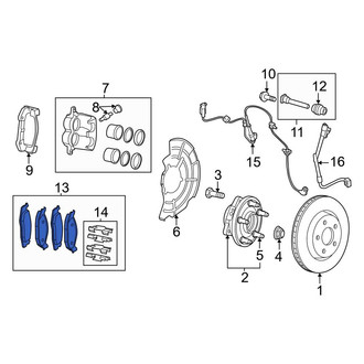 Jeep OE - Front Disc Brake Pad Set