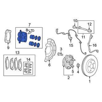 Jeep OE - Rear Left Disc Brake Caliper