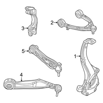 Jeep OE - Front Suspension - Suspension Components (4WD)