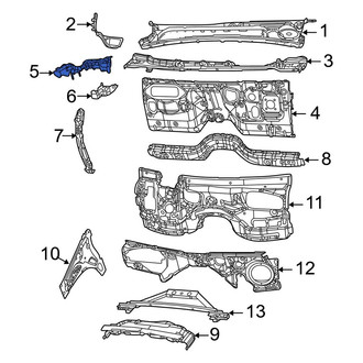 Jeep OE - Right Upper Cowl Support