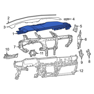 Jeep OE - Left Upper Inner Instrument Panel Pad