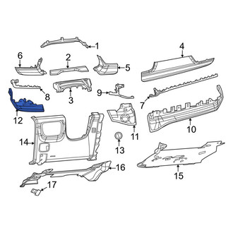 Jeep OE - Left Lower Outer Instrument Panel Pad