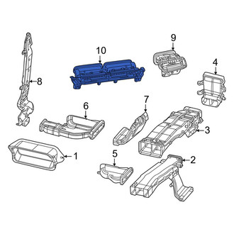 Jeep OE - Front Center Dashboard Air Vent