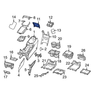 Jeep OE - Front Right Lower Console Panel