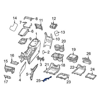 Jeep OE - Front Right Console Trim Panel