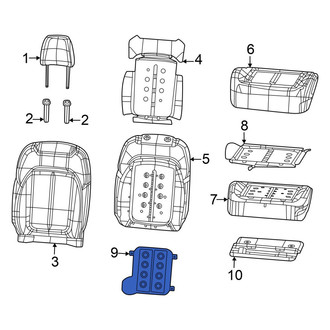 Jeep OE - Rear Left Upper Climate Controlled Seat Duct