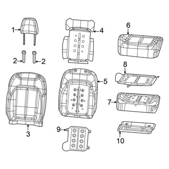 Jeep OE - Seats & Tracks - Driver Seat Components (Covers & Pads)