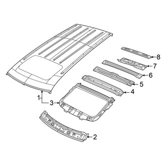 Jeep OE - Roof & Components (With Sunroof), (Altitude / Altitude X / Laredo / Laredo X)