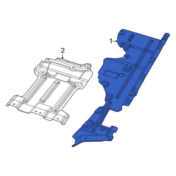 Jeep OE 68377825AC Left Floor Pan Splash Shield
