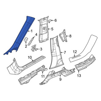 Jeep OE - Left Body A-Pillar Trim Panel