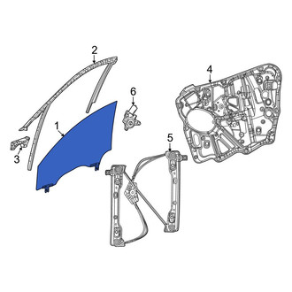 Jeep OE - Rear Left Door Glass