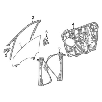 Jeep OE - Front Door - Glass & Hardware