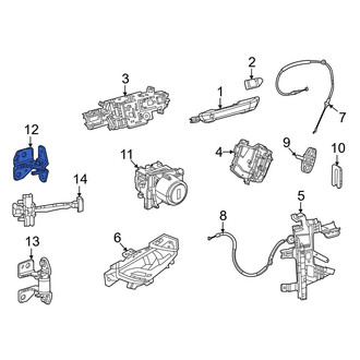 Jeep OE - Rear Right Lower Door Hinge