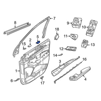 Jeep OE - Front Left Door Panel Insert