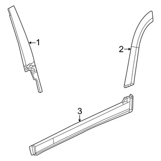 Jeep OE - Rear Door - Exterior Trim