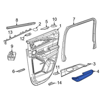 Jeep OE - Rear Left Door Armrest