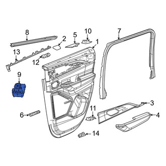 Jeep OE - Rear Left Door Window Switch