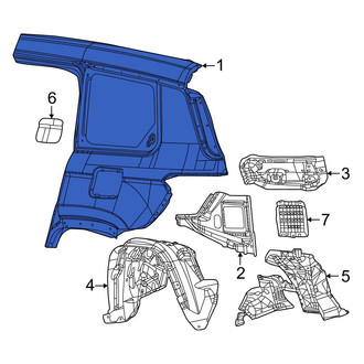 Jeep OE - Rear Left Outer Quarter Panel