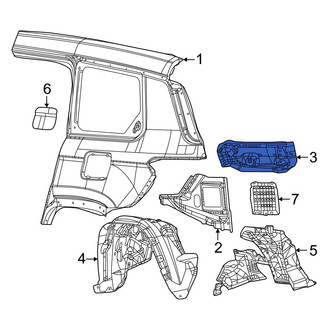 Jeep OE - Rear Right Tail Light Pocket