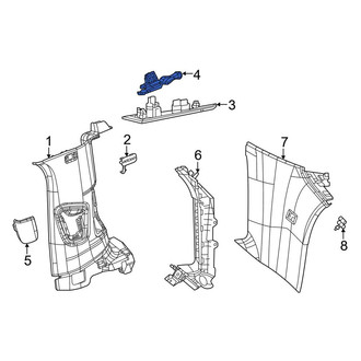 Jeep OE - Roof Opening Trim Clip