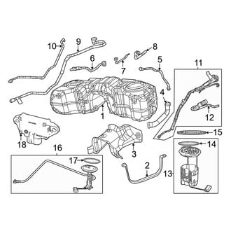 Jeep OE - Fuel System Components (2.0L)