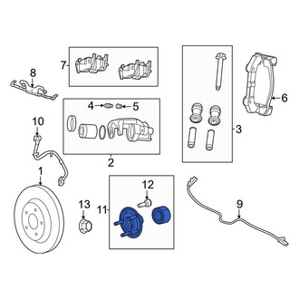 Jeep OE - Rear Wheel Bearing and Hub Assembly