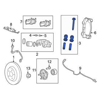 Jeep OE - Rear Disc Brake Caliper Pin