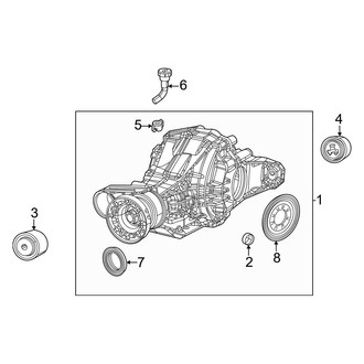 Jeep OE - Rear Suspension - Axle & Differential (W/O Electronic Axle)