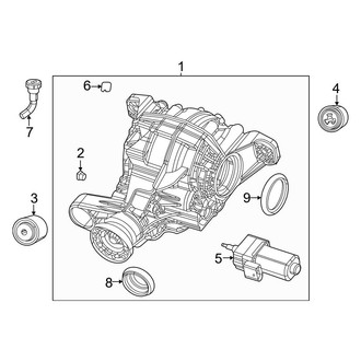 Jeep OE - Rear Suspension - Axle Housing (With Electronic Axle)