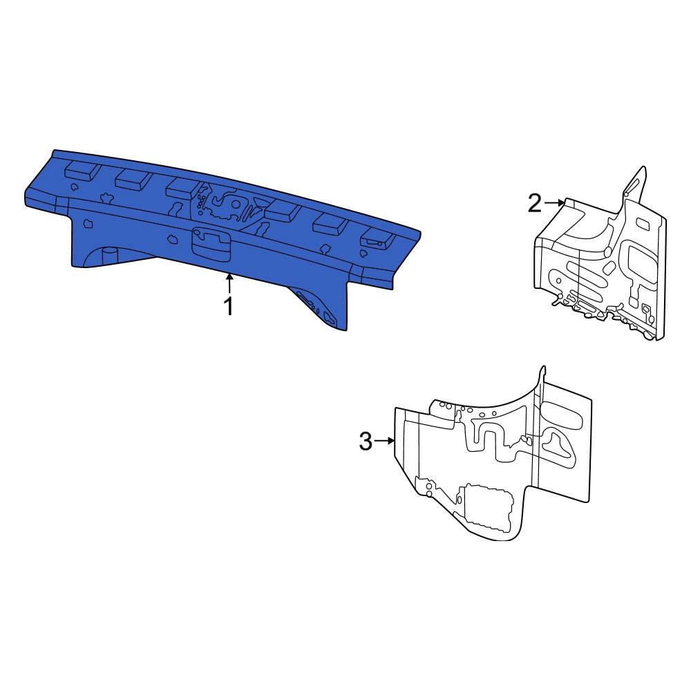 Jeep OE 68372484AA - Rear Rear Body Panel Jeep OE 68372484AA - Rear Rear Body Panel
