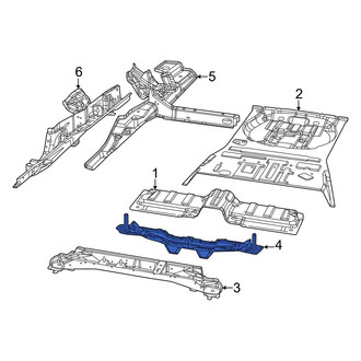 Jeep OE - Rear Center Floor Pan Crossmember