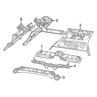 Jeep OE - Rear Body & Floor - Floor & Rails