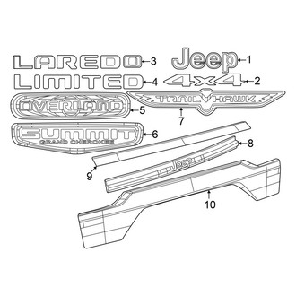 Jeep OE - Lift Gate - Exterior Trim