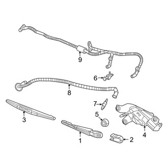 Jeep OE - Lift Gate - Wiper & Washer Components