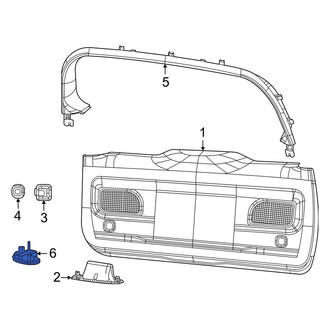 Jeep OE - Rear Liftgate Latch Release Switch