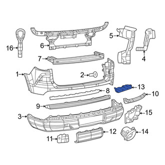 Jeep OE - Rear Left Reflector Panel