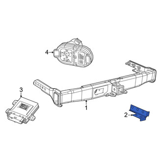Jeep OE - Left Trailer Hitch Bracket