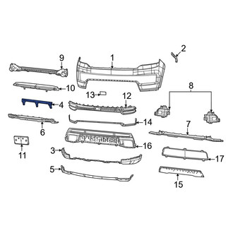 Jeep OE - Front Bumper Cover Reinforcement
