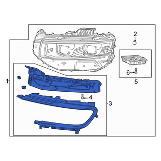 Jeep OE - Front Left Headlight Mounting Kit