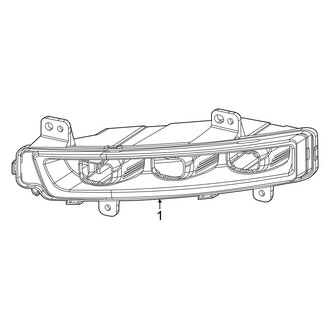 Jeep OE - Front Lamps - Fog Lamps (Obsidian / Series I / Series II / Series III)