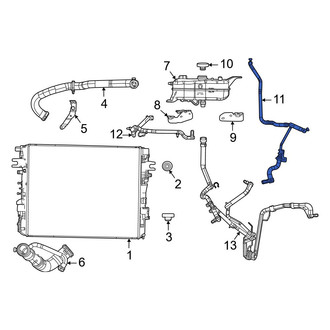 Jeep OE - Engine Coolant Overflow Hose