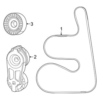 Jeep OE - Cooling - Belts & Pulleys (Obsidian / Series I / Series II / Series III 6.4L)