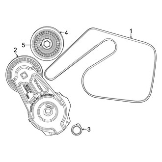 Jeep OE - Cooling - Belts & Pulleys (Base / Carbide / Series II / Series III 3.0L)