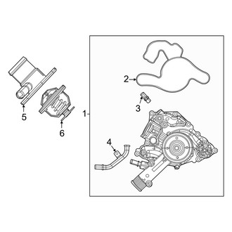 Jeep OE - Cooling - Water Pump (Base / Obsidian / Series II / Series III / Series III Obsidian 6.4L)