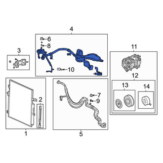 Jeep OE - Front A/C Manifold Hose Assembly