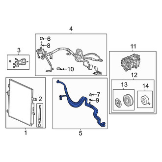 Jeep OE - Front A/C Manifold Hose Assembly