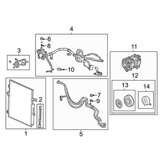 Jeep OE - A/C Service Valve Core